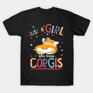 Just A Girl Who Loves Corgi (79) T-Shirt